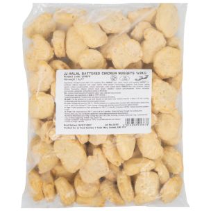 JJ Halal Battered Chicken Nuggets 1x2kg