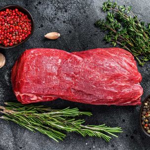 Fresh Halal Fillet Steak Chain On (Price Per Kg) Block Pack Approx 3-4kg