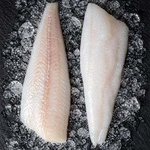 JJ MSC Atlantic IQF Skinless Boneless Haddock Fillets 7-8oz 1x18