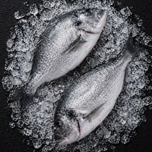 Aquafish IQF Whole Sea Bream Gilled & Gutted 300-400g 1x1kg