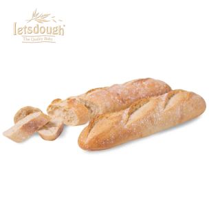 Letsdough Stone Oven Part Baked Sourdough Plain Demi Baguette 26x140g