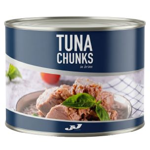 JJ Tuna Chunks in Brine Single Tin 1x1.7kg