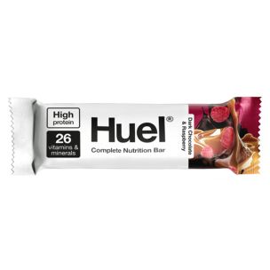 Huel Dark Chocolate & Raspberry Flavoured Complete Nutrition Bars 12x55g