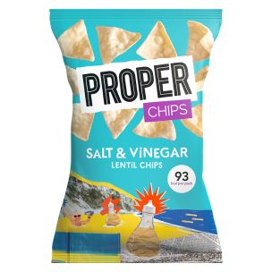 Properchips Salt & Vinegar Lentil Chips 24x20g