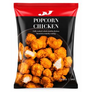 JJ Halal Whole Muscle Crispy Popcorn Chicken 1x2kg