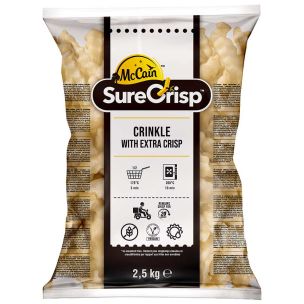 McCain SureCrisp Crinkle Cut Chips 4x2.5kg