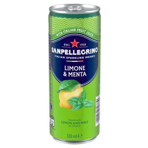 San Pellegrino Lemon and Mint Cans 12x330ml