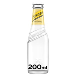 Schweppes Tonic Water Glass Bottles 24x200ml