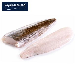 Royal Greenland IQF Skin-on PBI Cod Fillets 16-32oz 1x10kg