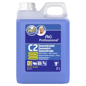 P&G Flash Professional C2 Concentrated Disinfecting Multi Surface and Glass 1x2L