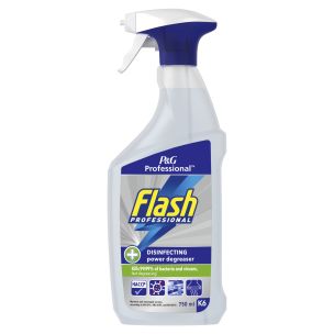 Flash Professional Disinfecting Degreaser Spray 6x750ml