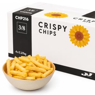 JJ Crispy 3/8 Chips 4x2.27kg