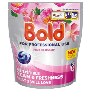 Bold Professional All In One Washing Detergent Pods Pink Blossom 1x100's