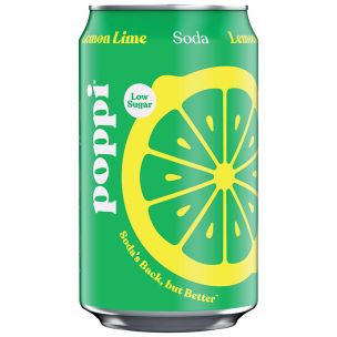 poppi Lemon Lime Sparkling Soda 24x330ml