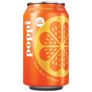poppi Orange Soda Cans 24x330ml