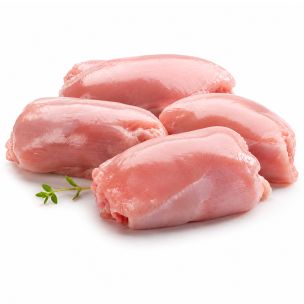 Fresh Halal Skinless Boneless Chicken Leg Meat-2x5kg