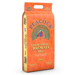 Peacock Golden Sella Easy Cook Basmati Rice 1x10kg