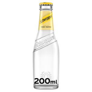 Schweppes Tonic Water Glass Bottles 24x200ml