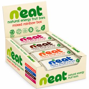N'eat Natural Energy Fruit Bars Mixed Rainbow Box 16x50g