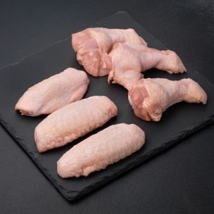 JJ Fresh Halal Mixed Prime and Mid Wings 2x4.5kg