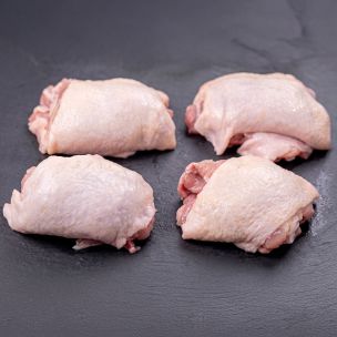 JJ Fresh Halal Skin On Boneless Chicken Thigh Meat-2x5kg