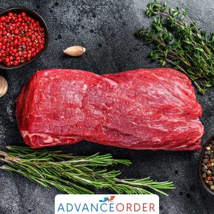 Fresh UK Halal Fillet Steak (Chain On) (Price Per Kg) Block Pack Approx 3kg