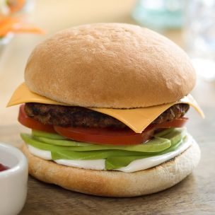 Kara 4" Plain Burger Buns-1x48