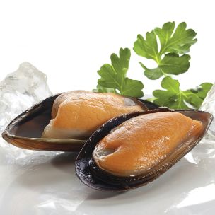 IQF NZ Greenshell Mussels in Half Shell 1x800g