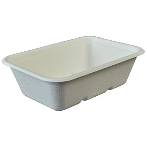 Enviroware 650ml Bagasse Food Containers (Lid Ref CON201) 1x250
