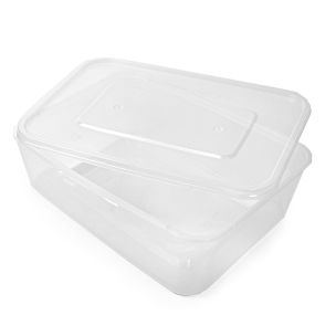1000ml Microwave Plastic Containers with Lids - 1x200