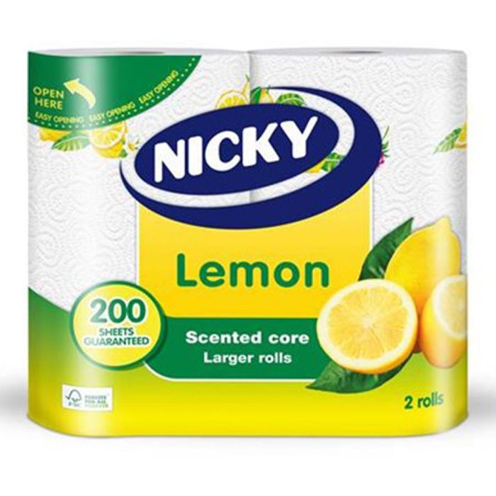 Nicky Lemon 2ply Kitchen Towel-1x2