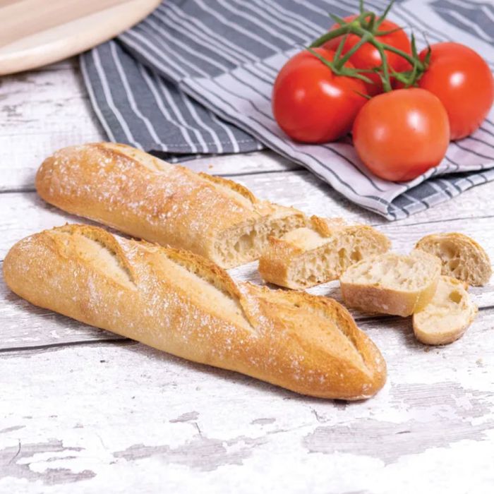 Letsdough Stone Oven Part Baked Sourdough Plain Demi Baguette 26x140g