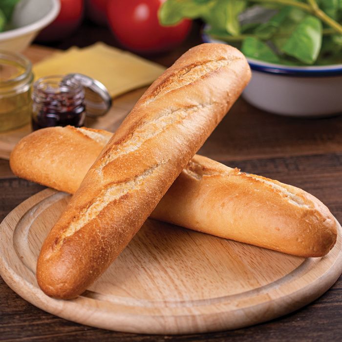 Letsdough Fully Baked Demi Baguettes (27cm)-30x125g