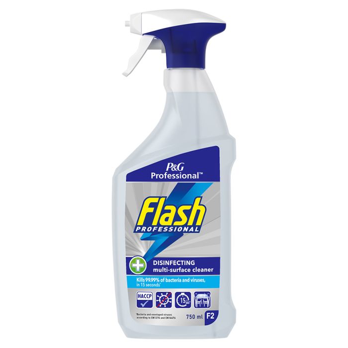 Flash Professional Disinfecting Multisurface Cleaner 6x750ml
