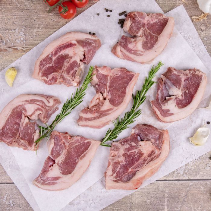Buy Fresh Halal UK Lamb Loin Chops 1x2Kg Order Online From JJ Foodservice