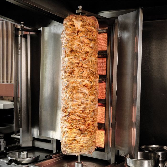 JJ Halal Chicken Leg Doner Kebab-(20lb)-1x9.07kg