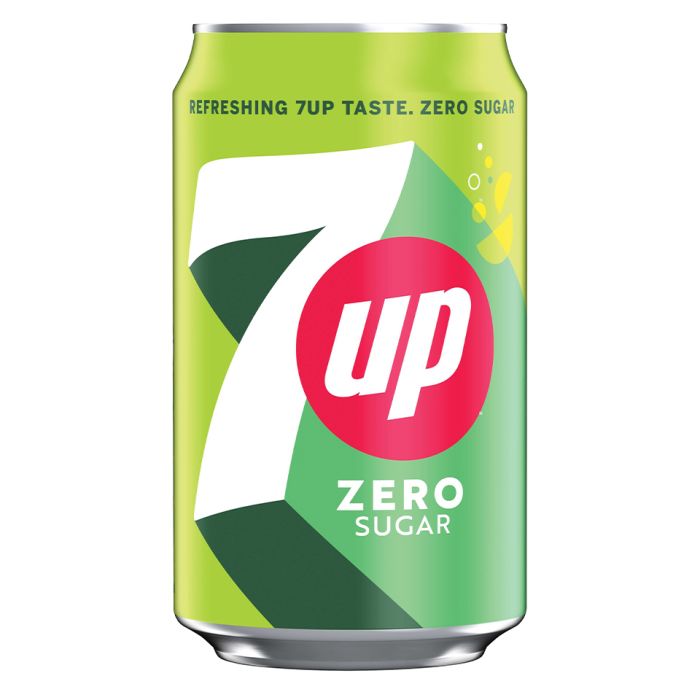 Buy 7UP Zero Sugar Cans (GB) 24x330ml - Order Online From JJ Foodservice