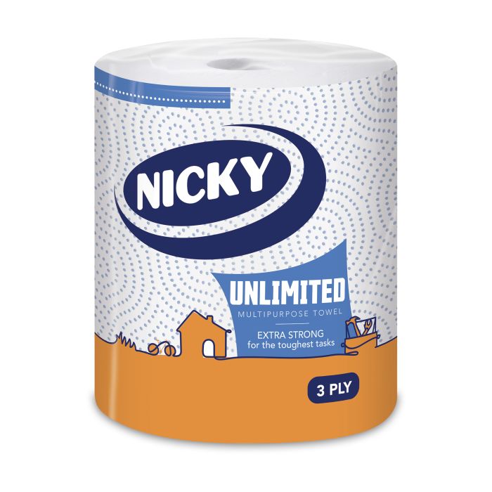 Nicky Unlimited 3ply Kitchen Towel-1x6