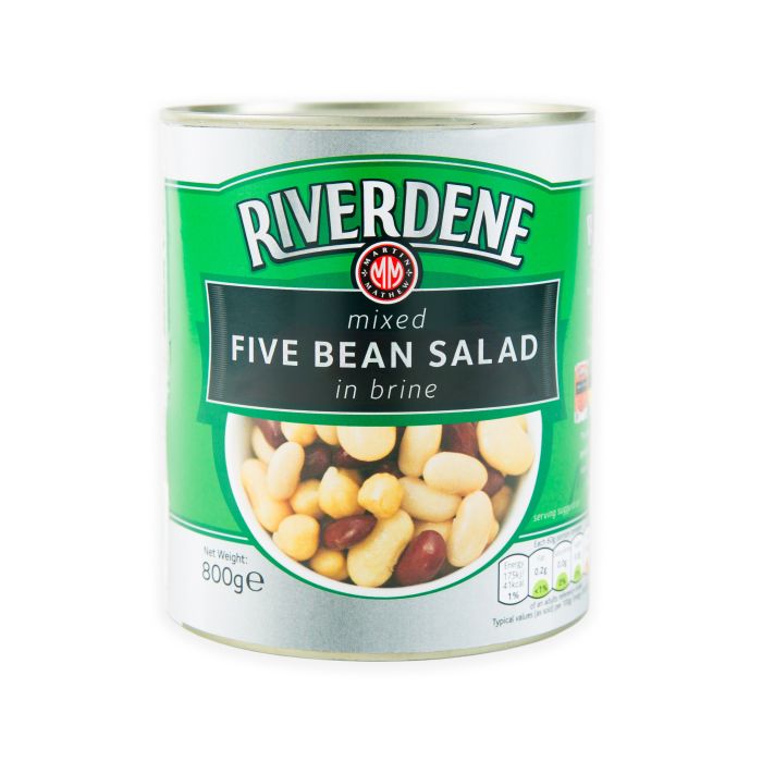 Riverdene Mixed Five Bean Salad-1x800g
