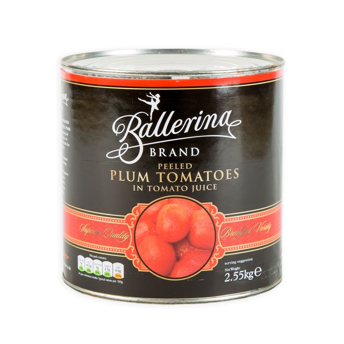 Ballerina Spanish Peeled Plum Tomatoes-1x2.5kg