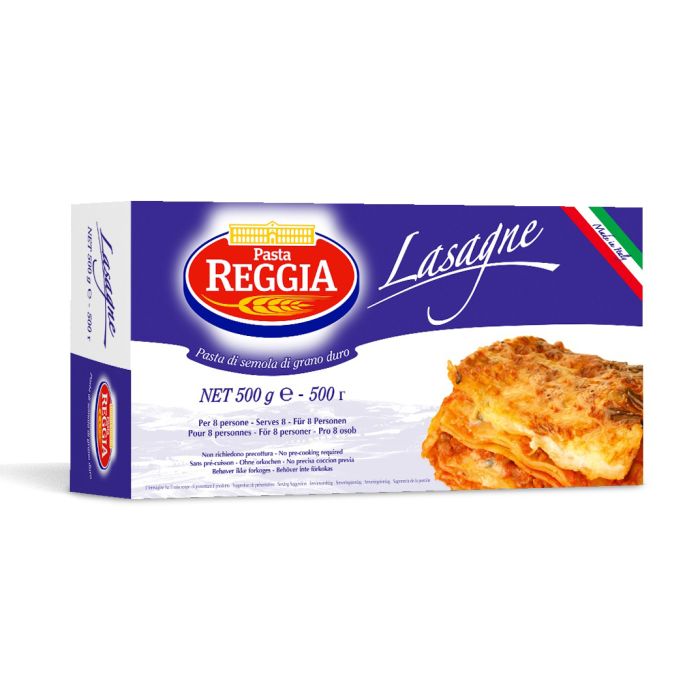 Pre-Cooked Plain Reggia Lasagne-1x500g