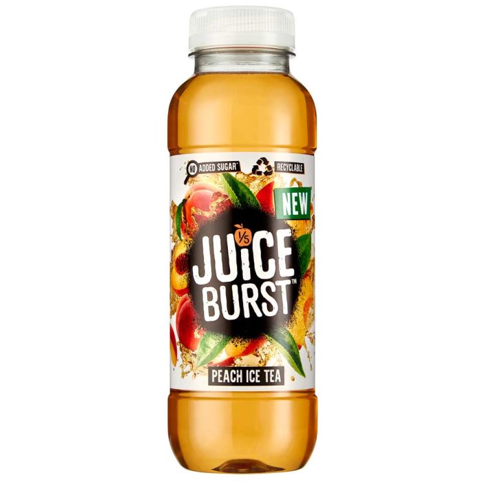 Juice Burst Peach Ice Tea 12x330ml