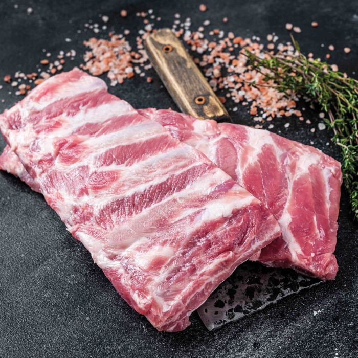 Frozen Raw Meaty Pork Belly Ribs 1x10kg
