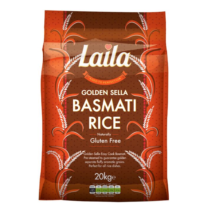 Laila Golden Sella Easy Cook Basmati Rice 1x20kg