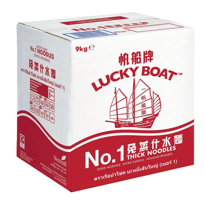 Lucky Boat No:1 Thick Noodles-1x9kg